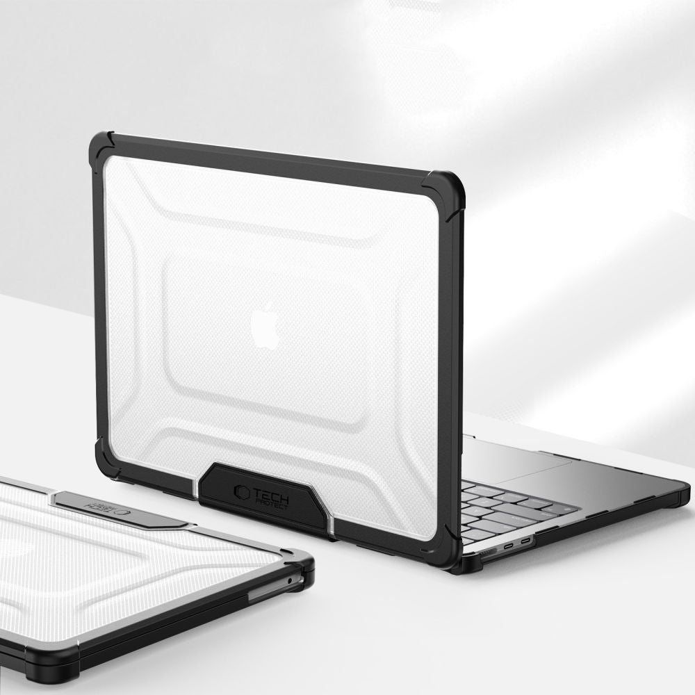 TECH-PROTECT SMARTSHELL PRO PER MACBOOK AIR 13 M2 / M3 / M4 / 2023-2025 NERO/TRASPARENTE