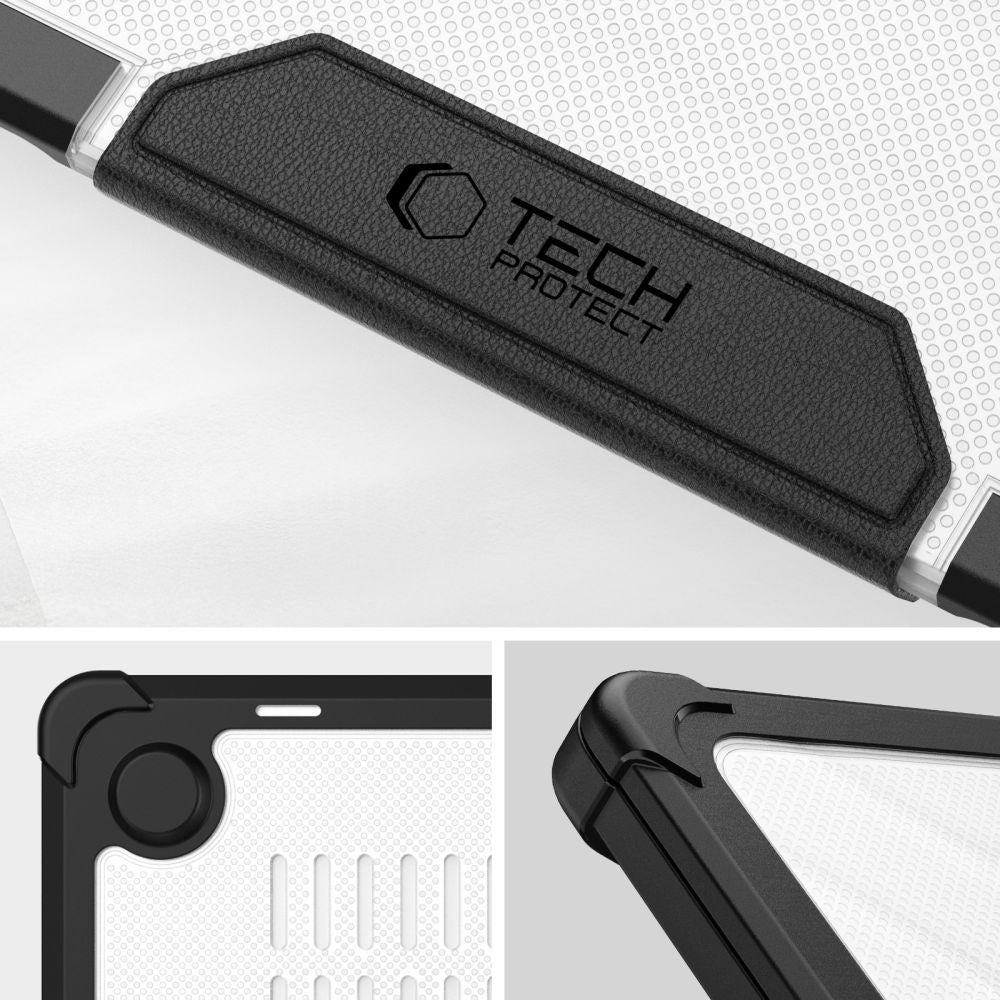 TECH-PROTECT SMARTSHELL PRO PER MACBOOK AIR 13 M2 / M3 / M4 / 2023-2025 NERO/TRASPARENTE
