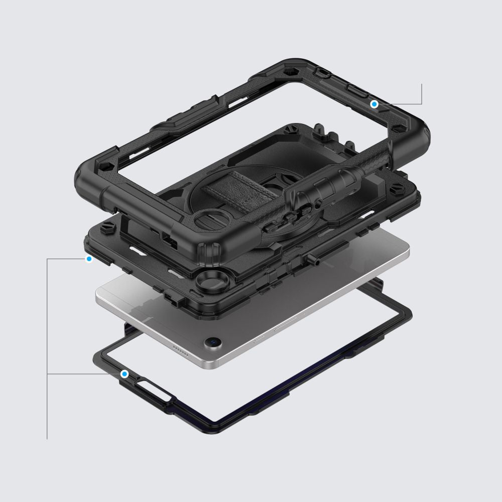 COPERTURA / INVOLUCRO PER SAMSUNG GALAXY TAB A9+ PLUS 11.0 X210 / X215 / X216 TECH-PROTECT SOLID360 NERO
