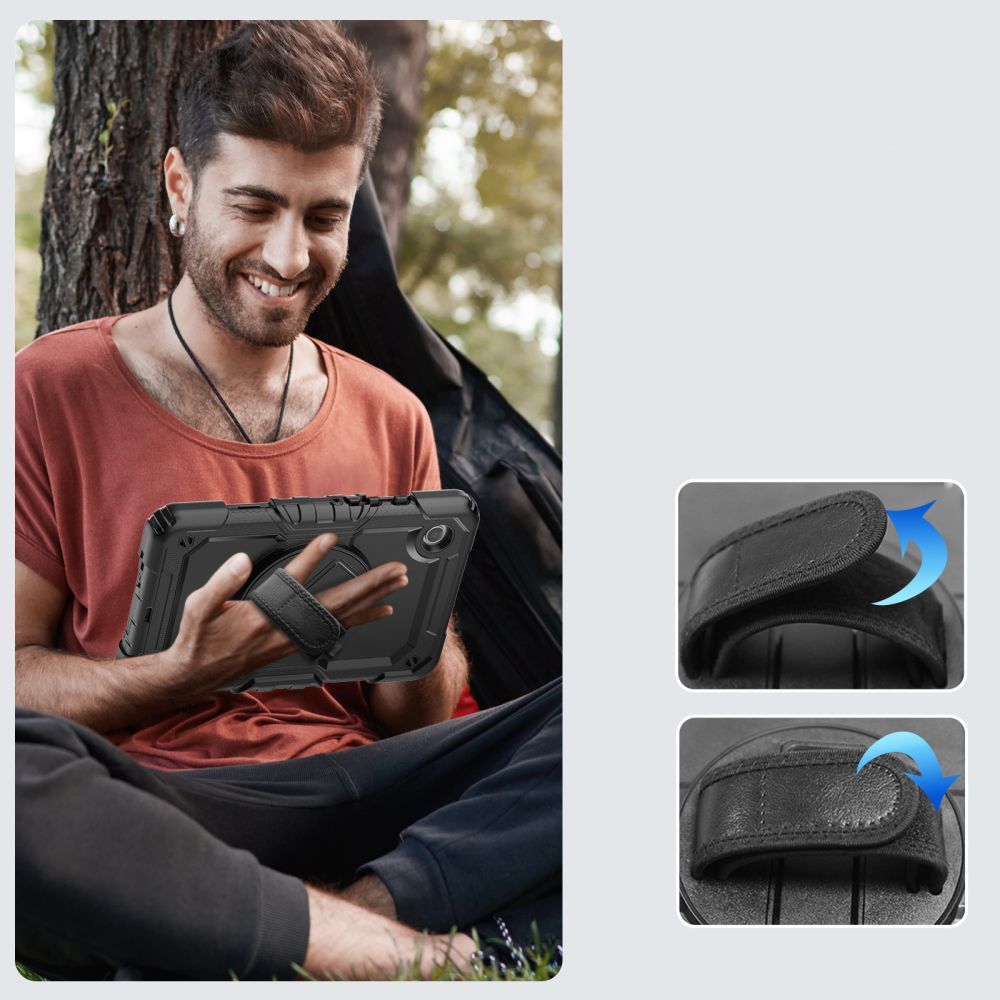 COPERTURA / INVOLUCRO PER SAMSUNG GALAXY TAB A9+ PLUS 11.0 X210 / X215 / X216 TECH-PROTECT SOLID360 NERO
