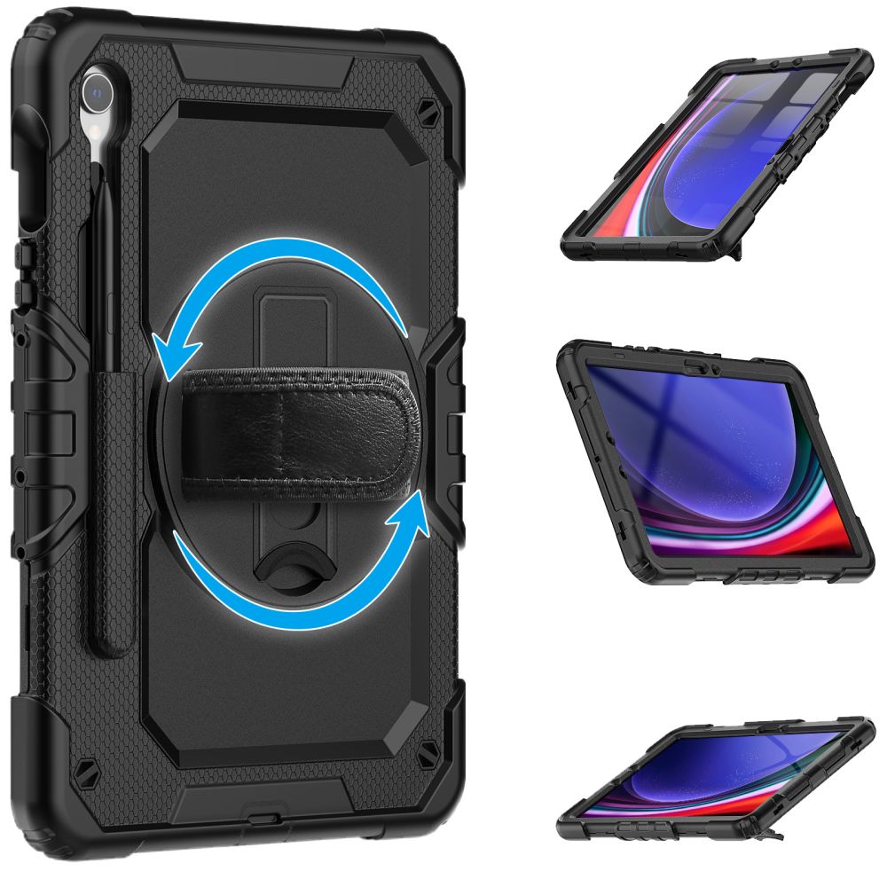 COPERTURA / INVOLUCRO PER SAMSUNG GALAXY TAB S9 FE / S10 FE 10.9 X510 / X516B / X520 / X526 TECH-PROTECT SOLID360 NERO