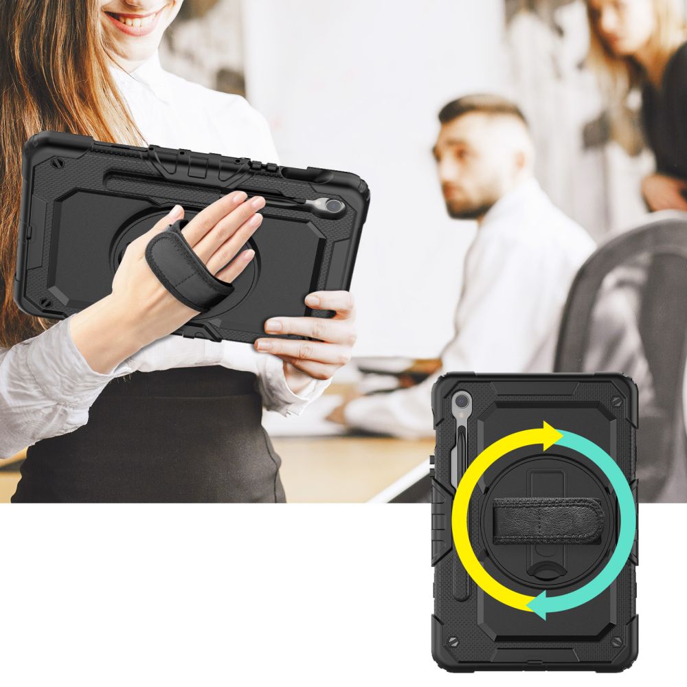 COPERTURA / INVOLUCRO PER SAMSUNG GALAXY TAB S9 FE / S10 FE 10.9 X510 / X516B / X520 / X526 TECH-PROTECT SOLID360 NERO