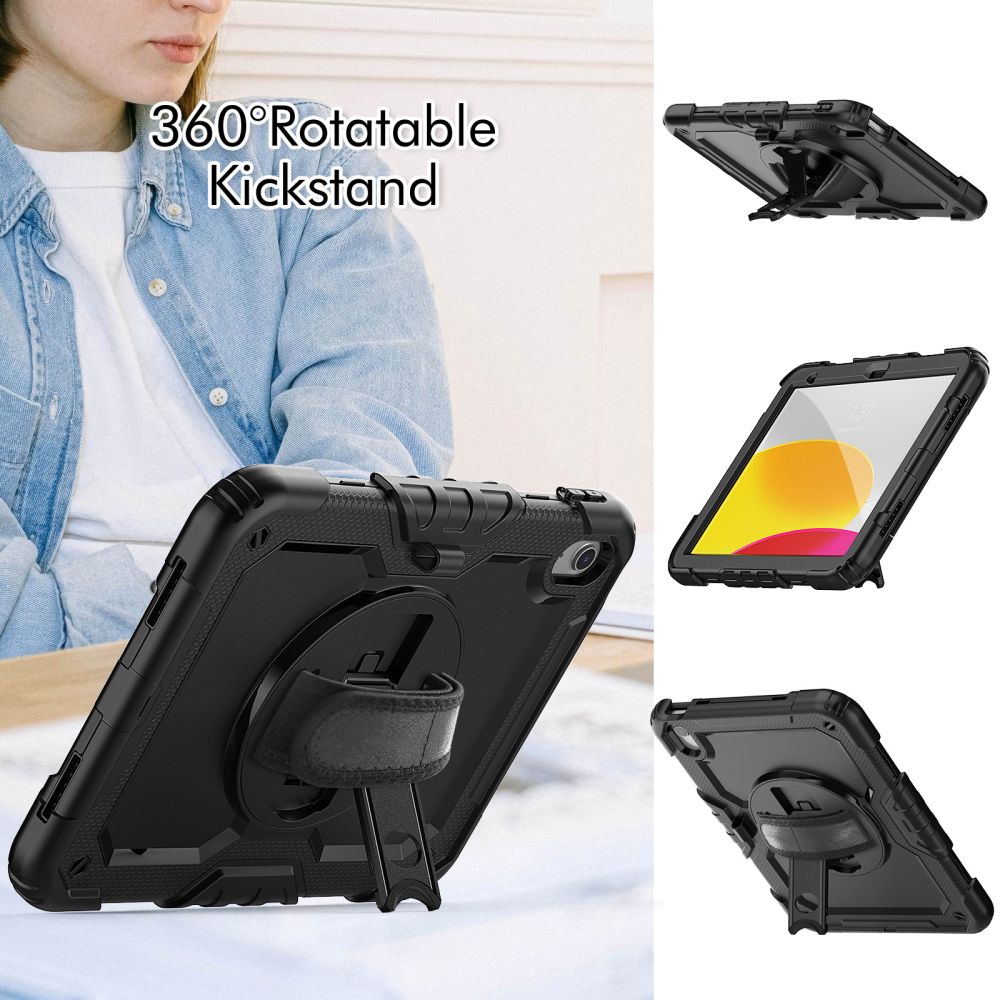 COPERTURA / INVOLUCRO PER IPAD 10.9” 10 / 2022 / 11” 11 / 2025 TECH-PROTECT SOLID360 NERO
