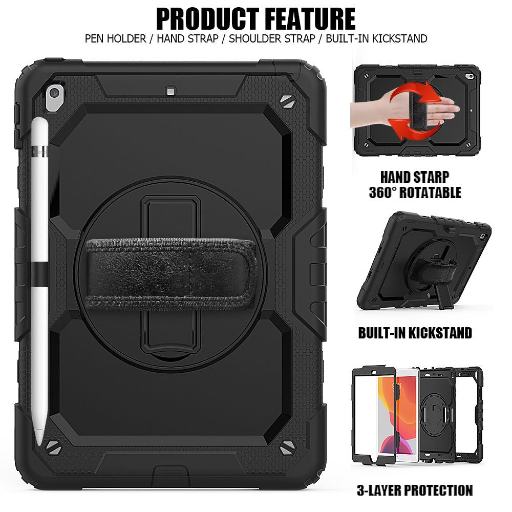 COPERTURA / INVOLUCRO PER IPAD 10.2 7 / 8 / 9 / 2019-2021 TECH-PROTECT SOLID360 NERO