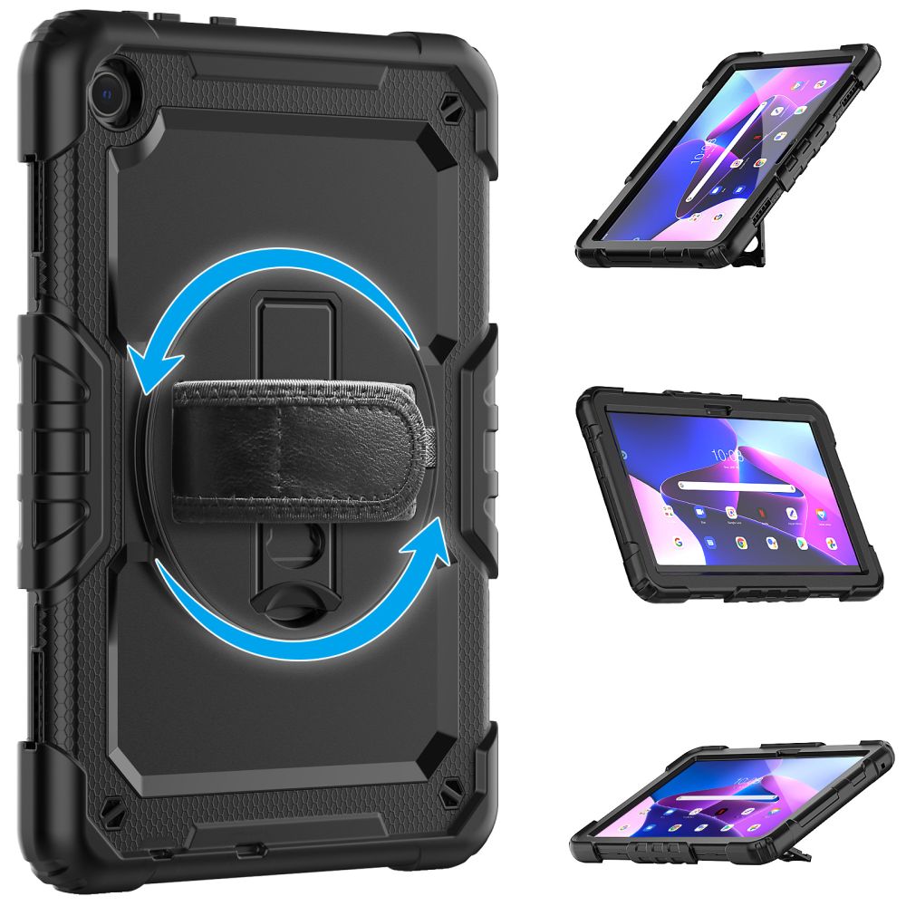 COPERTURA / INVOLUCRO PER LENOVO TAB M10 10.1 3ª GENERAZIONE TB328 TECH-PROTECT SOLID360 NERO