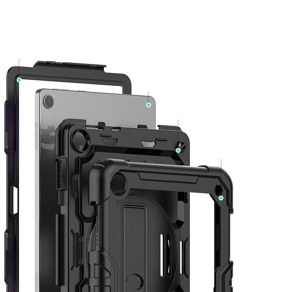 COPERTURA / INVOLUCRO PER LENOVO TAB M10 10.1 3ª GENERAZIONE TB328 TECH-PROTECT SOLID360 NERO