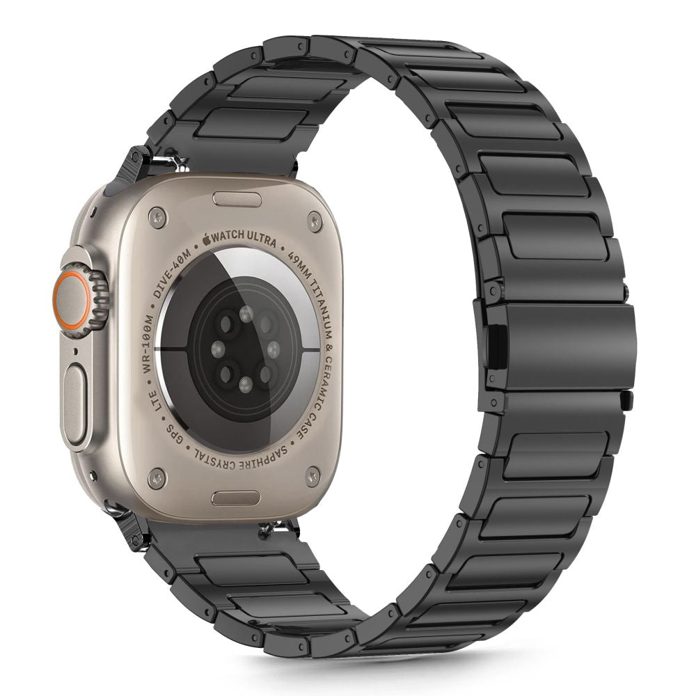 TECH-PROTECT STAINLESS CLASSIC APPLE WATCH 6 / 7 / 8 / 9 / 10 / SE / ULTRA 1 / 2 (44 / 45 / 46 / 49 MM) NERO