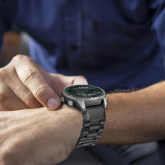 CINTURINO TECH-PROTECT IN ACCIAIO GARMIN FENIX 5X / 5X PLUS / 6X / 6X PRO / 7X / 8 (51 MM) NERO