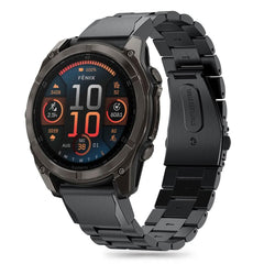 CINTURINO TECH-PROTECT IN ACCIAIO GARMIN FENIX 5X / 5X PLUS / 6X / 6X PRO / 7X / 8 (51 MM) NERO