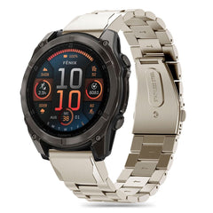 CINTURINO TECH-PROTECT IN ACCIAIO INOSSIDABILE GARMIN FENIX 5X / 5X PLUS / 6X / 6X PRO / 7X / 8 (51 MM) TITANIO