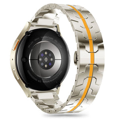 TECH-PROTECT LINEA IN ACCIAIO SAMSUNG GALAXY WATCH 4 / 5 / 5 PRO / 6 / 7 / FE TITANIO/ARANCIONE