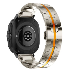 CINTURINO TECH-PROTECT STAINLESS LINE SAMSUNG GALAXY WATCH ULTRA (47MM) TITANIO/ARANCIONE