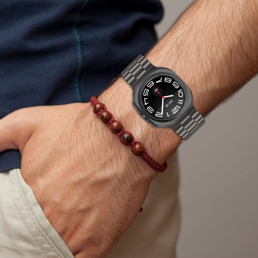 CINTURINO TECH-PROTECT IN ACCIAIO INOSSIDABILE PER SAMSUNG GALAXY WATCH ULTRA (47MM) TITANIO