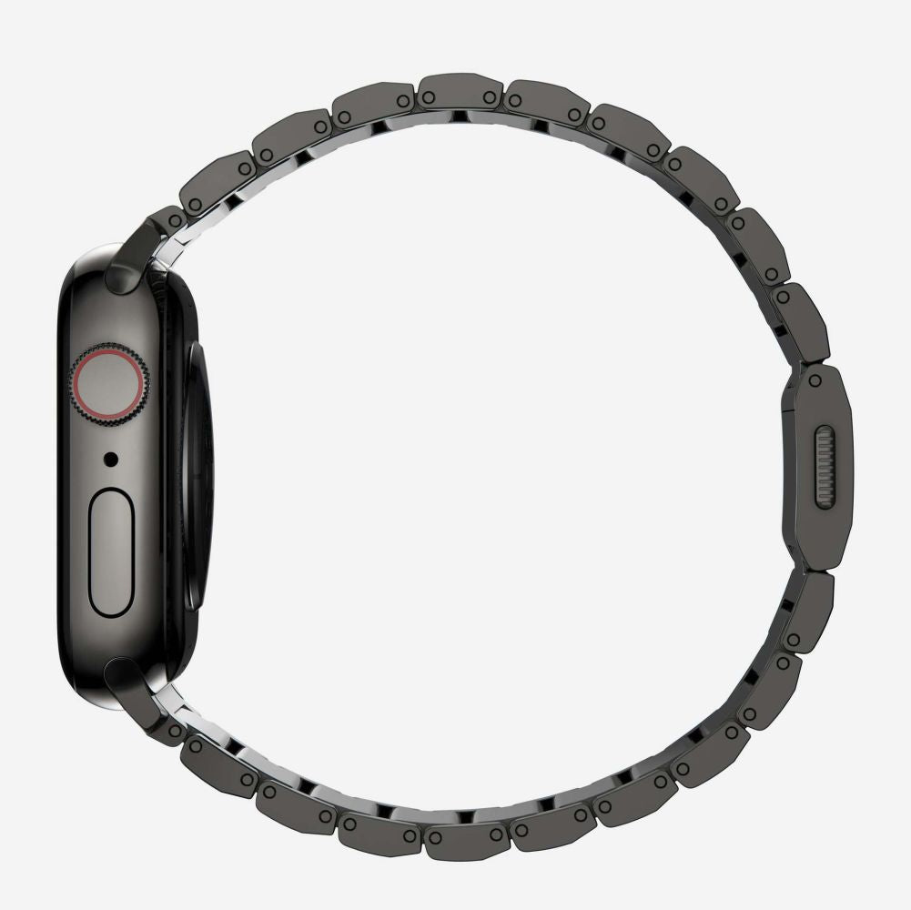 CINTURINO TECH-PROTECT STEELBAND APPLE WATCH 6 / 7 / 8 / 9 / 10 / SE / ULTRA 1 / 2 (44 / 45 / 46 / 49 MM) NERO