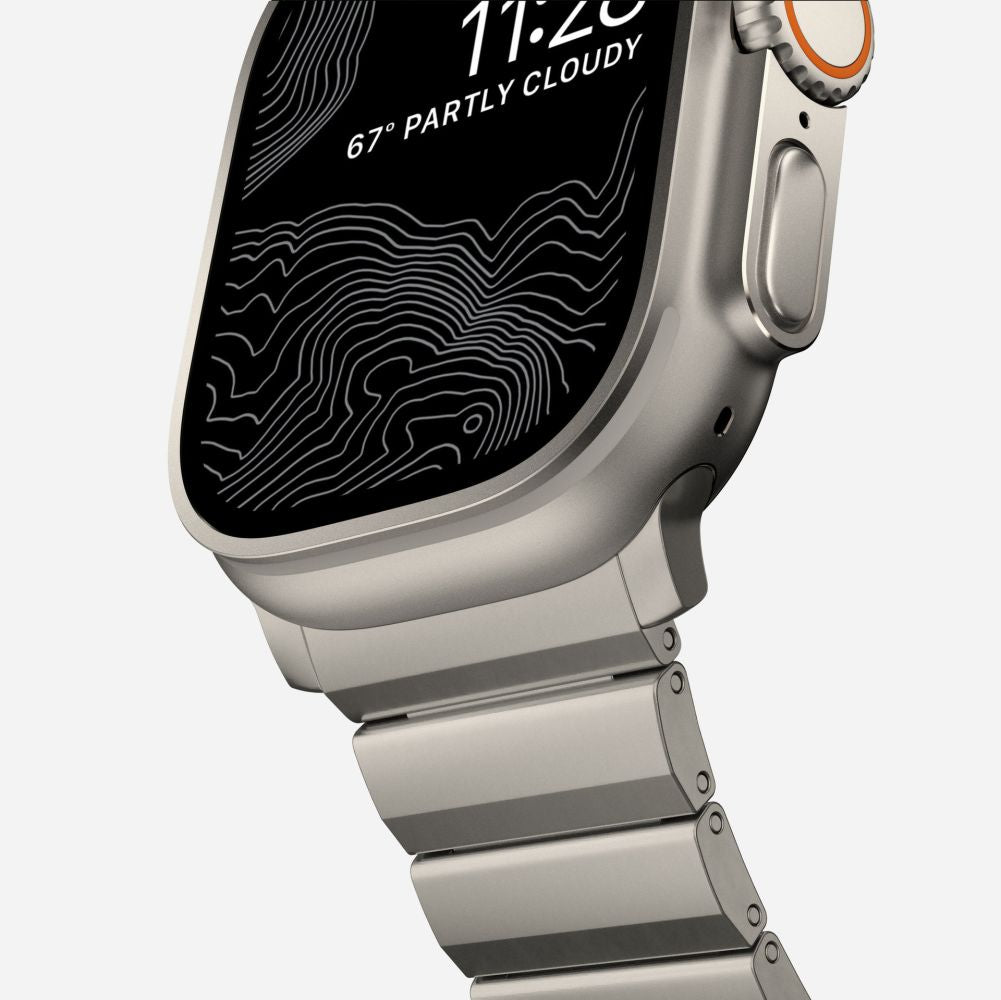 CINTURINO TECH-PROTECT STEELBAND APPLE WATCH 6 / 7 / 8 / 9 / 10 / SE / ULTRA 1 / 2 (44 / 45 / 46 / 49 MM) TITANIO