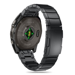 CINTURINO TECH-PROTECT STEELBAND GARMIN FENIX 5 / 6 / 6 PRO / 7 / 8 (47 MM) / E NERO