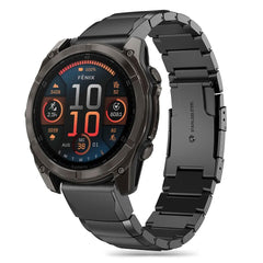CINTURINO TECH-PROTECT STEELBAND GARMIN FENIX 5 / 6 / 6 PRO / 7 / 8 (47 MM) / E NERO