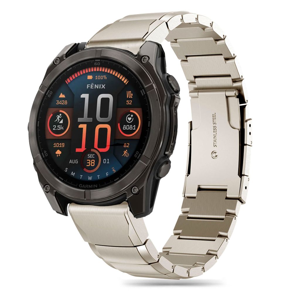 CINTURINO TECH-PROTECT STEELBAND GARMIN FENIX 5 / 6 / 6 PRO / 7 / 8 (47 MM) / E TITANIO