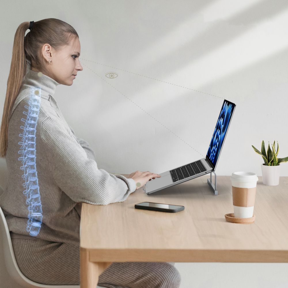 TECH-PROTECT ULS100 SUPPORTO UNIVERSALE PER LAPTOP GRIGIO