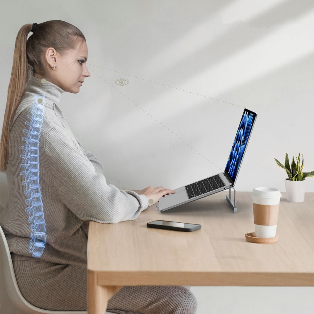 TECH-PROTECT ULS100 SUPPORTO UNIVERSALE PER LAPTOP ARGENTO