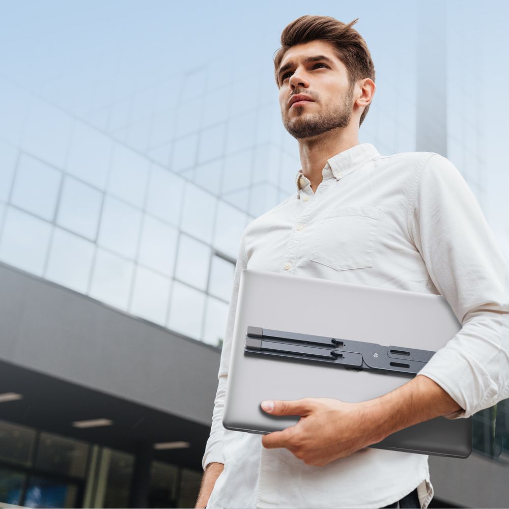 STAND UNIVERSALE PER MACBOOK TECH-PROTECT ULS300 STAND PER LAPTOP GRIGIO