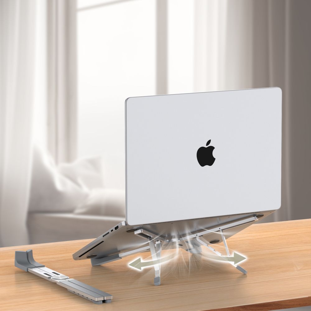 STAND UNIVERSALE PER MACBOOK TECH-PROTECT ULS300 SUPPORTO UNIVERSALE PER LAPTOP ARGENTO