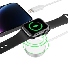 CARICATORE PER APPLE WATCH TECH-PROTECT ULTRABOOST 2IN1 CAVO DI RICARICA MAGNETICO & LIGHTNING 150CM BIANCO