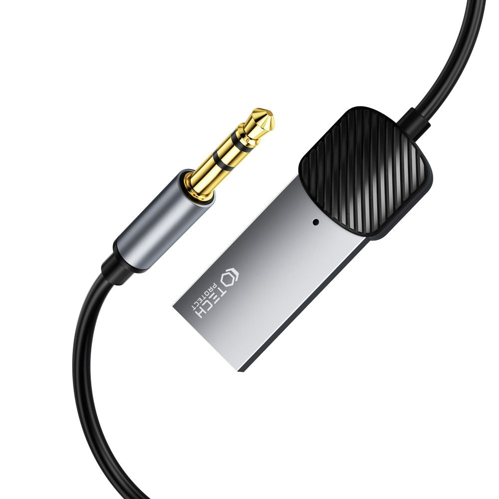 ADATTATORE TECH-PROTECT ULTRABOOST BLUETOOTH CAVO AUDIO AUX GRIGIO