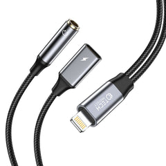 CAVO TECH-PROTECT ULTRABOOST ADATTATORE CAVO LIGHTNING A MINI JACK 3.5MM & LIGHTNING NERO