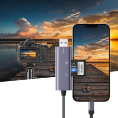 Lettore di schede di memoria TECH-PROTECT ULTRABOOST SD & MICRO SD LIGHTNING & USB GRIGIO