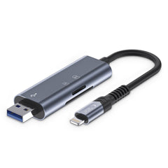 Lettore di schede di memoria TECH-PROTECT ULTRABOOST SD & MICRO SD LIGHTNING & USB GRIGIO