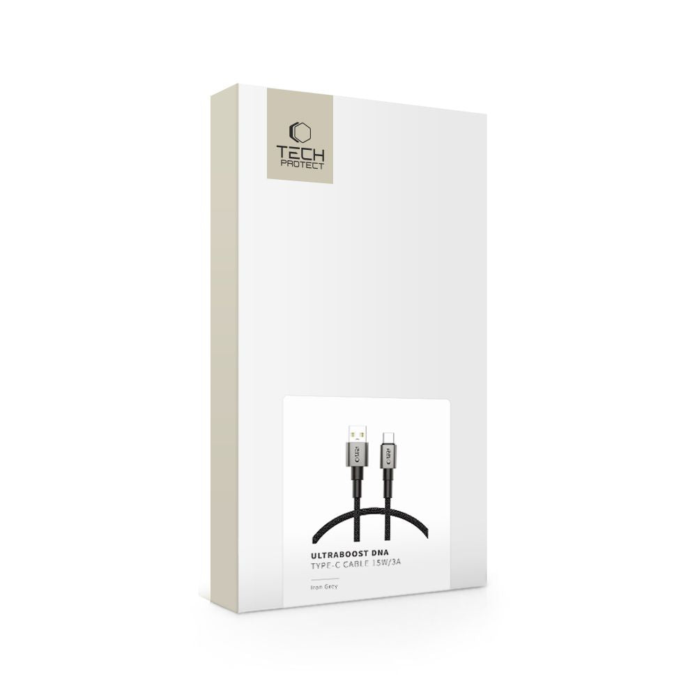 CAVO TYPE-C TECH-PROTECT ULTRABOOST DNA 15W/3A 50CM GRIGIO FERRO