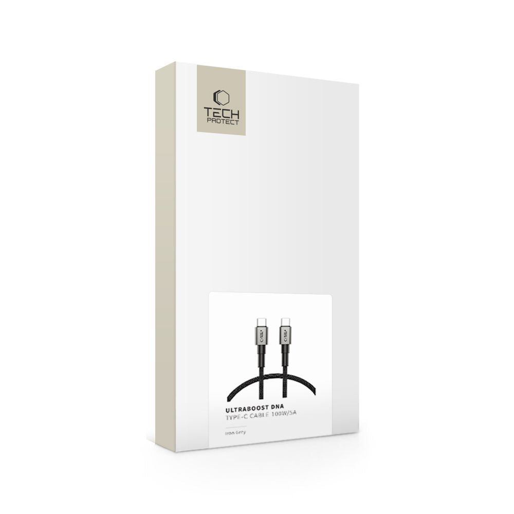 CAVO TYPE-C PD100W/5A 50CM GRIGIO FERRO TECH-PROTECT ULTRABOOST DNA