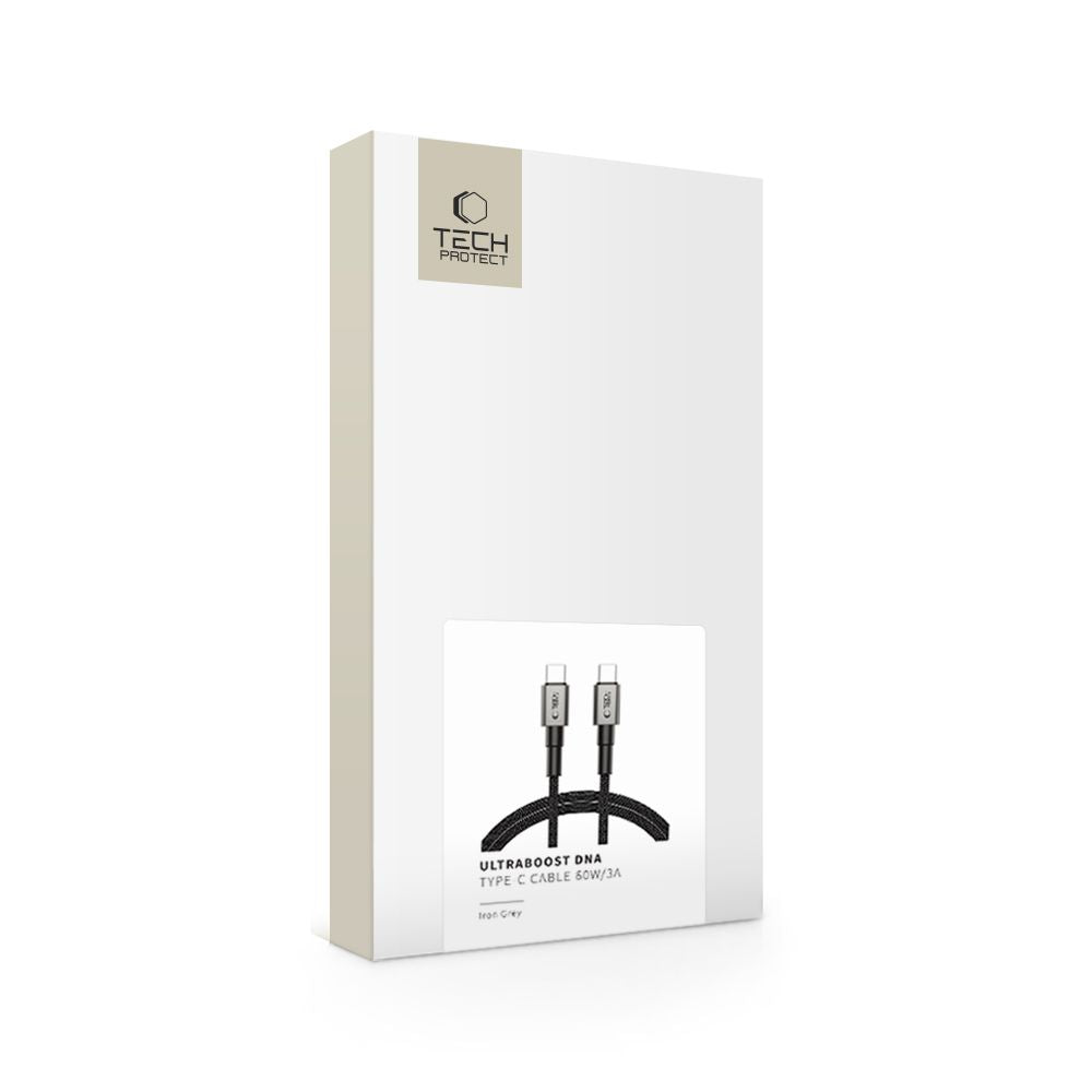 CAVO TYPE-C PD60W/3A 100CM GRIGIO FERRO TECH-PROTECT ULTRABOOST DNA