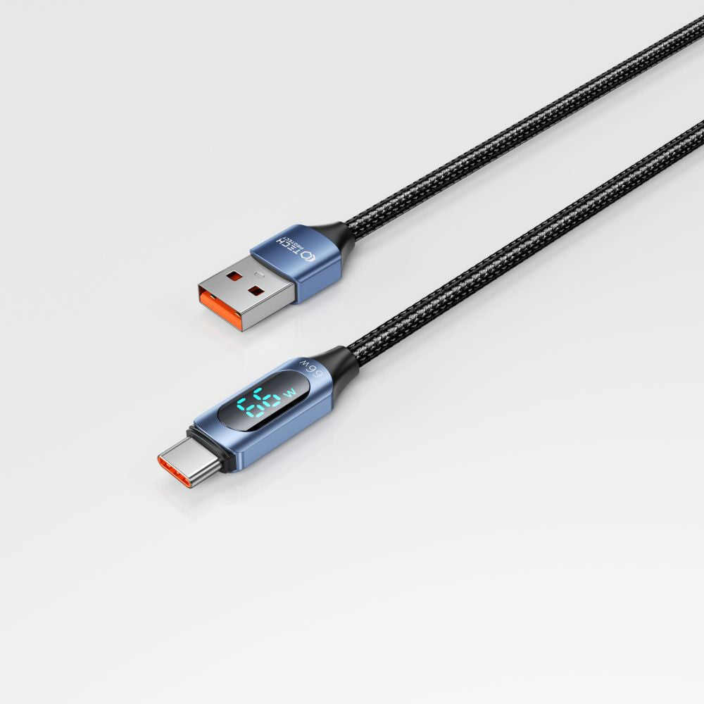 CAVO TYPE-C LED TECH-PROTECT ULTRABOOST 66W/6A 100CM BLU