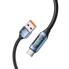 CAVO TYPE-C TECH-PROTECT ULTRABOOST LED 66W/6A 200CM BLU