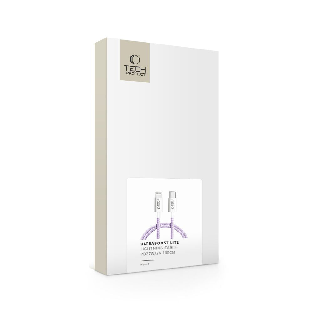 CAVO PD27W/3A 100CM MAUVE TECH-PROTECT ULTRABOOST LITE LIGHTNING