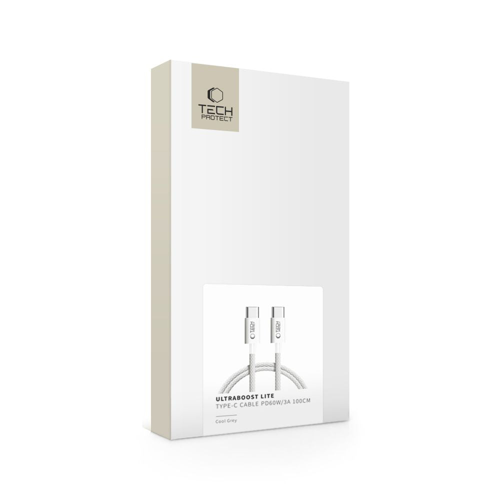 CAVO TYPE-C PD60W/3A 100CM COOL GREY TECH-PROTECT ULTRABOOST LITE
