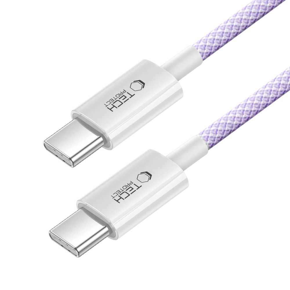 CAVO TYPE-C PD60W/3A 100CM MAUVE TECH-PROTECT ULTRABOOST LITE