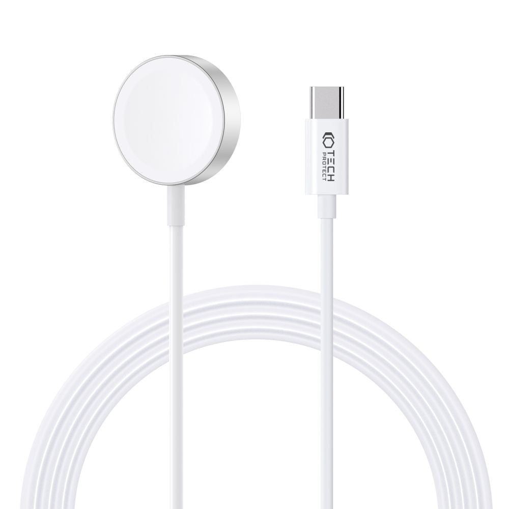 CARICATORE PER APPLE WATCH TECH-PROTECT ULTRABOOST CAVO MAGNETICO DI RICARICA TYPE-C 120CM APPLE WATCH BIANCO