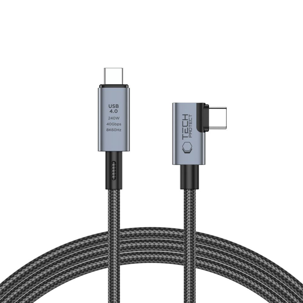 CAVO TECH-PROTECT ULTRABOOST MAX "L" USB 4.0 8K 40GBPS TIPO-C CAVO PD240W 150CM GRIGIO