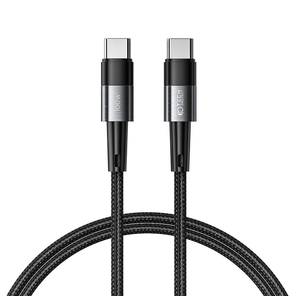 CAVO TYPE-C PD100W/5A 100CM GRIGIO TECH-PROTECT ULTRABOOST