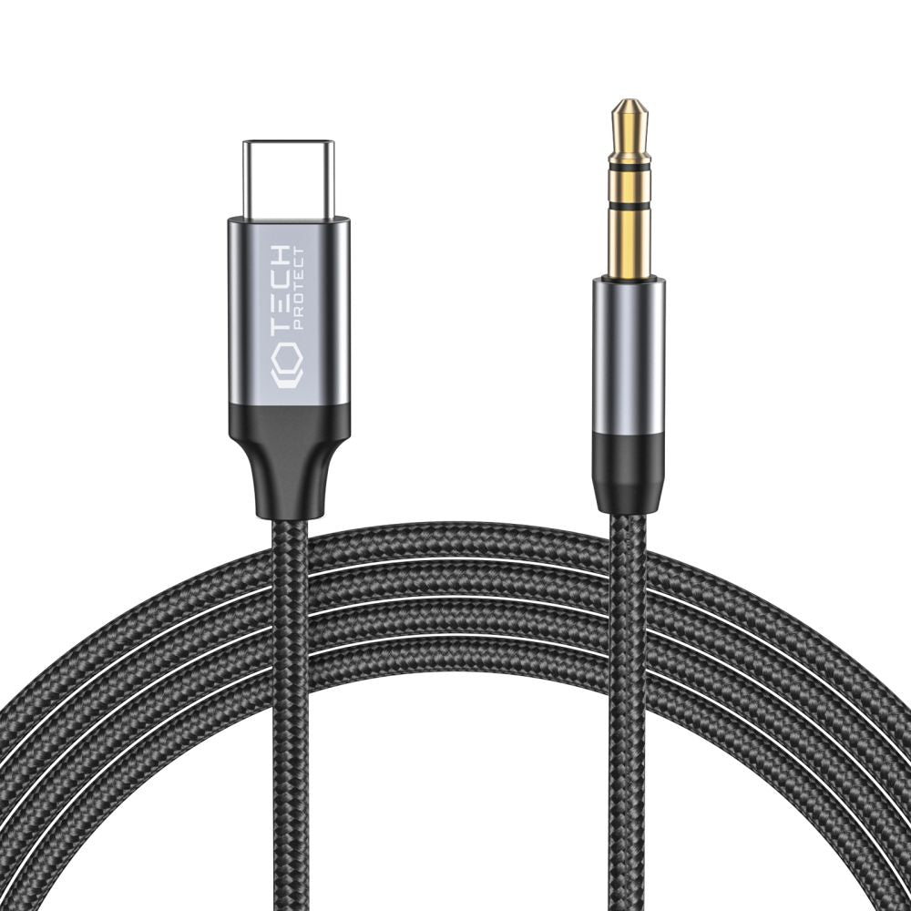 CAVO TECH-PROTECT ULTRABOOST TYPE-C A AUX MINI JACK 3.5MM CAVO 100CM NERO