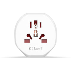 ADATTATORE UNIVERSALE PER VIAGGI TECH-PROTECT DALL'UE BIANCO