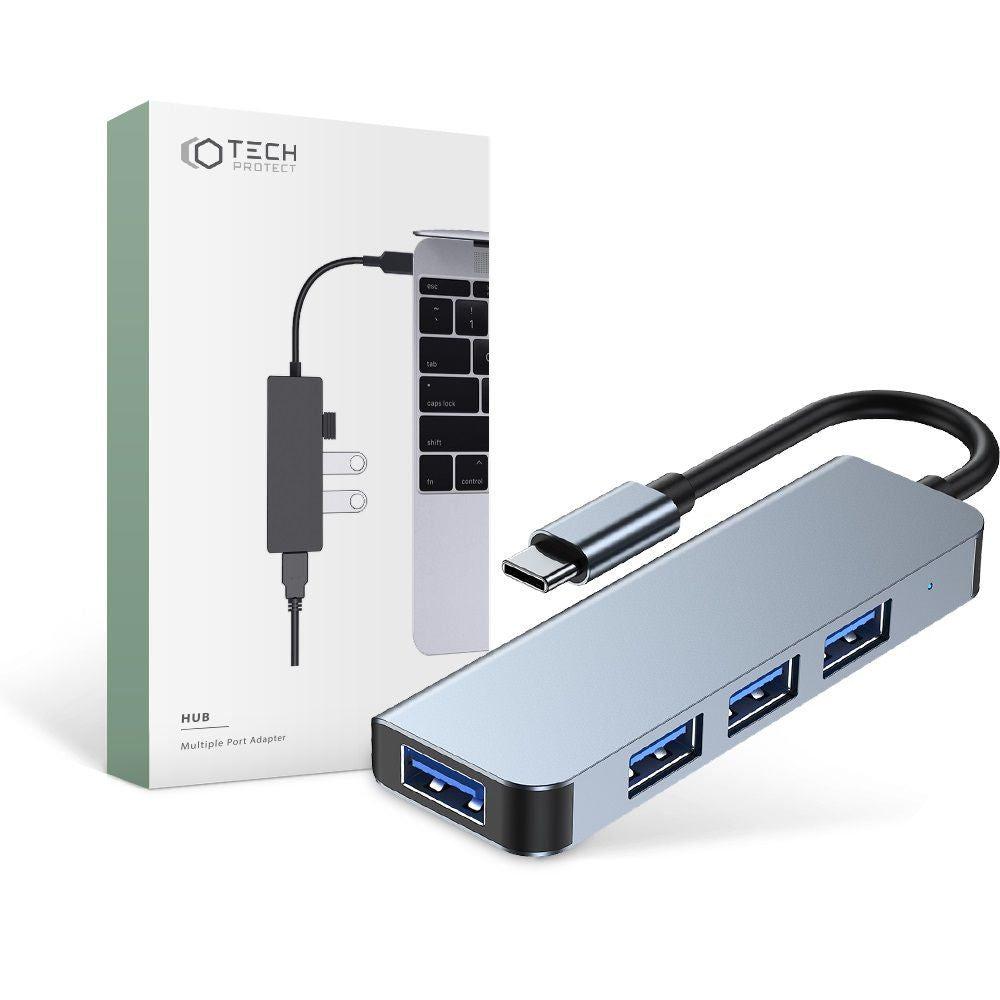 ADATTATORE TECH-PROTECT V1-HUB 4IN1 GRIGIO