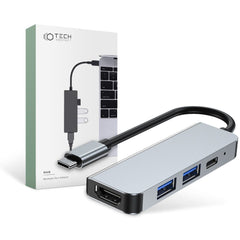 ADATTATORE TECH-PROTECT V2-HUB 4IN1 GRIGIO