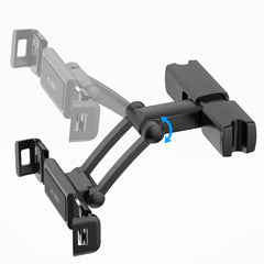 MONTAGGIO PER TELEFONO AUTO TECH-PROTECT V2 SUPPORTO PER TESTA REGOLABILE NERO
