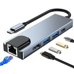 ADATTATORE TECH-PROTECT V3-HUB 5IN1 GRIGIO