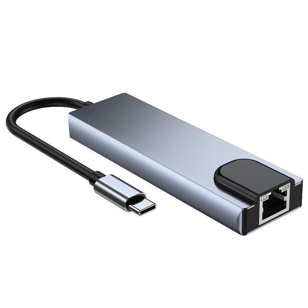 ADATTATORE TECH-PROTECT V3-HUB 5IN1 GRIGIO