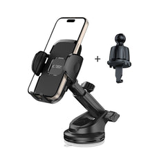 MONTAGGIO PER TELEFONO AUTO TECH-PROTECT V3 UNIVERSALE PER CRUSCOTTO E VENTILAZIONE NERO